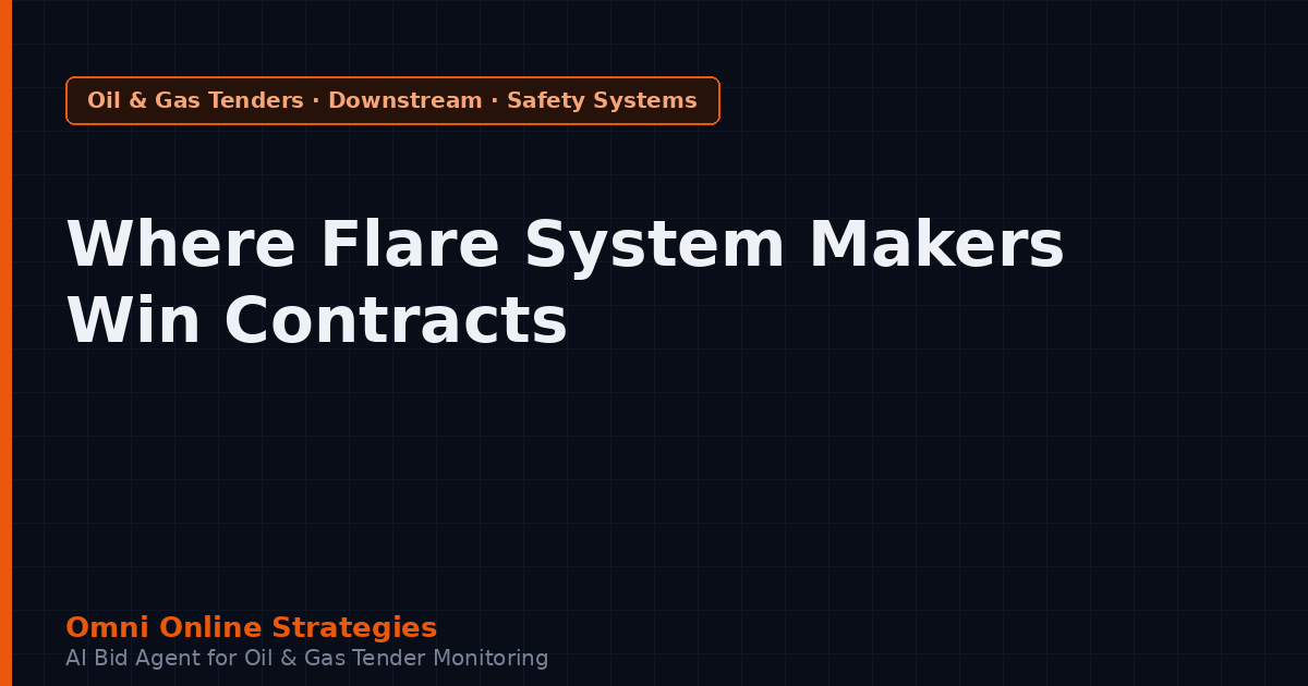 Where Flare System Makers Win Refinery Contracts