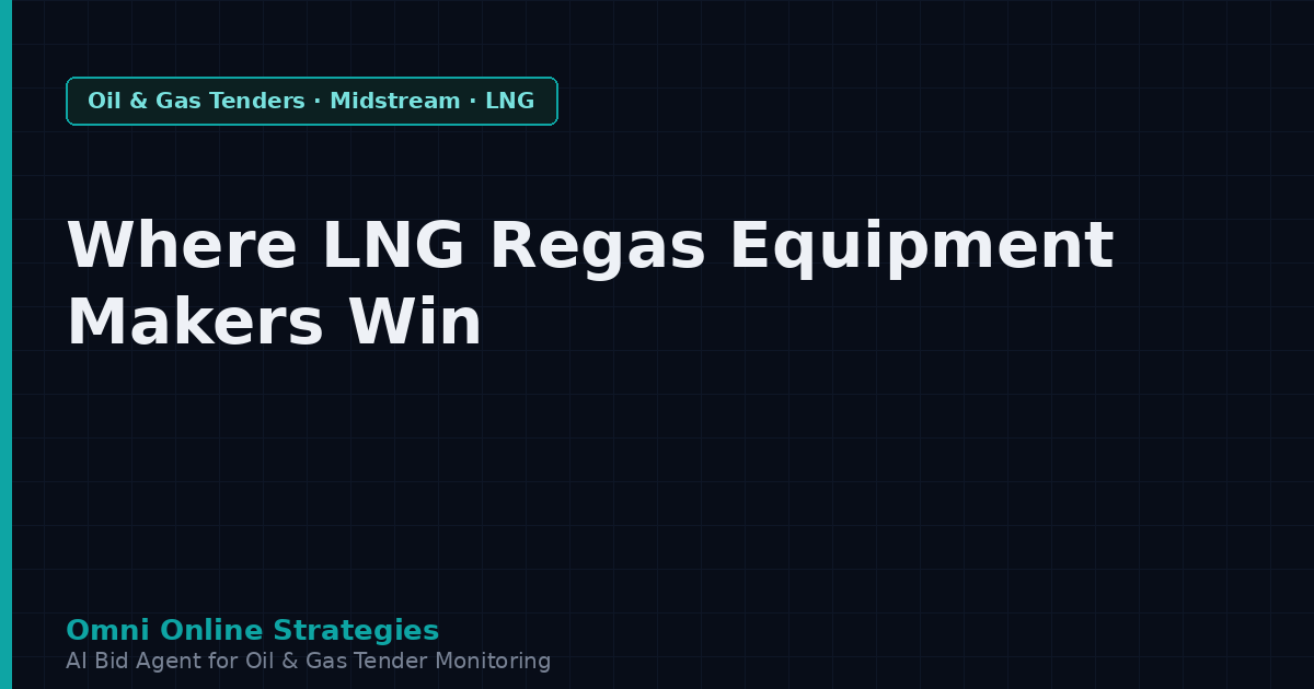 Where LNG Regasification Equipment Makers Win Contracts