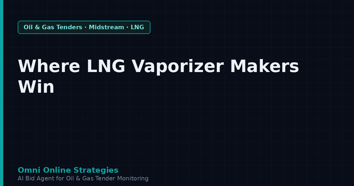 Where LNG Vaporizer Makers Win Terminal Contracts