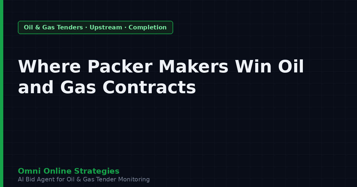 Where Packer Makers Win Oil and Gas Contracts
