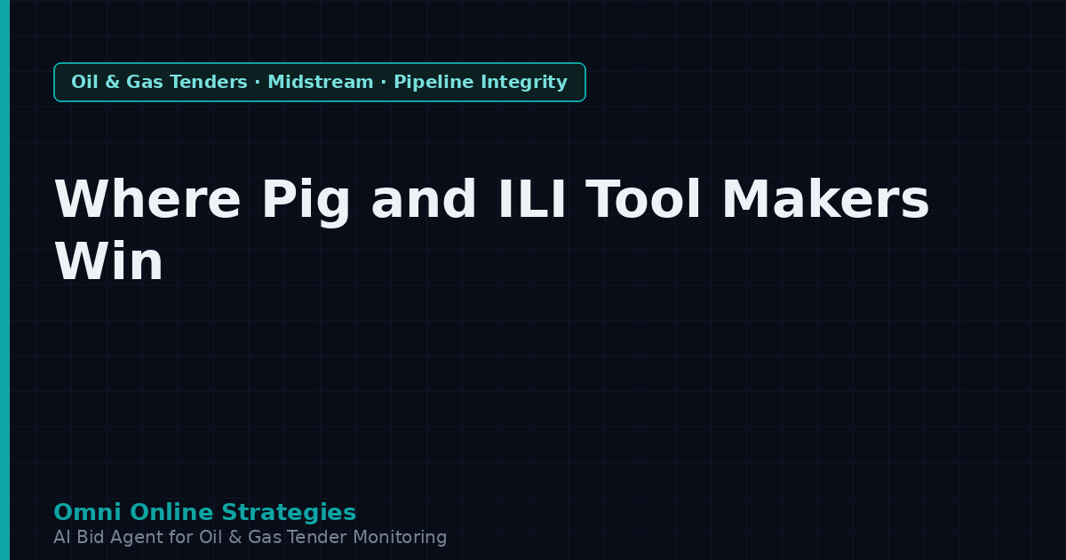 Where Pipeline Pig and Inline Inspection Tool Makers Win Contracts