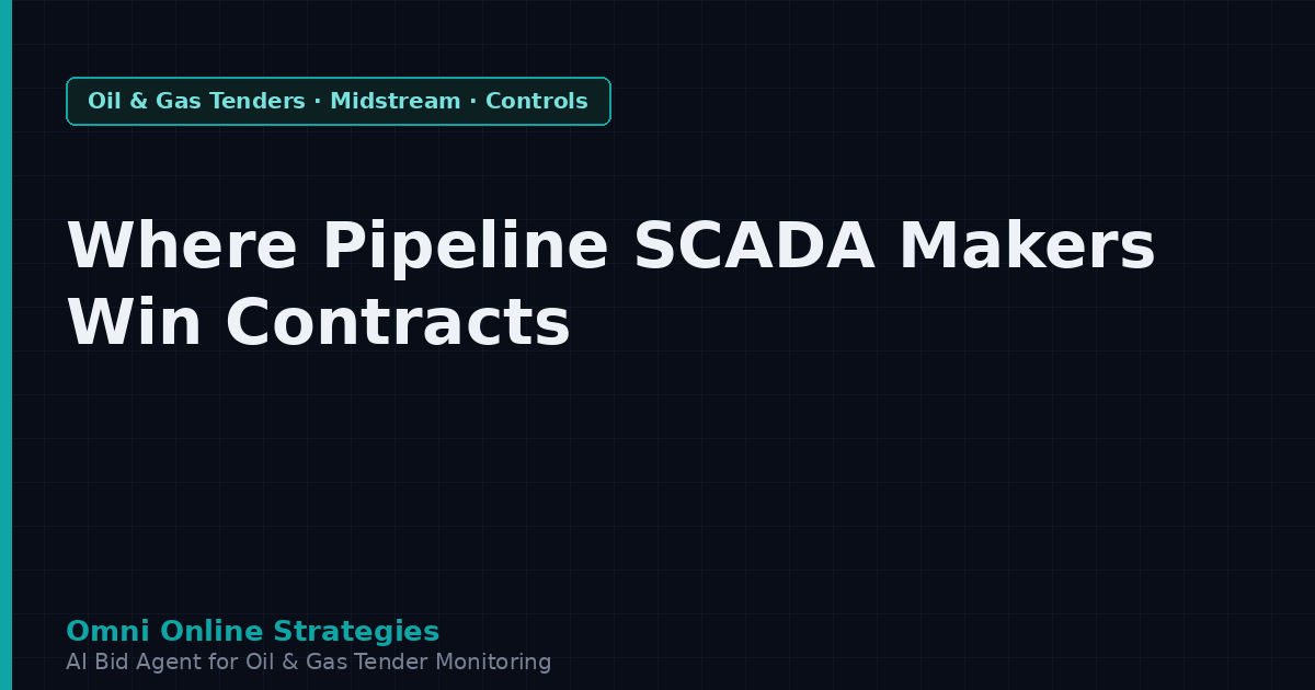Where Pipeline SCADA and Control Makers Win Contracts