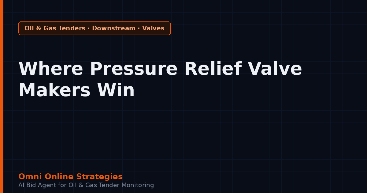 Where Pressure Relief Valve Makers Win Refinery Contracts