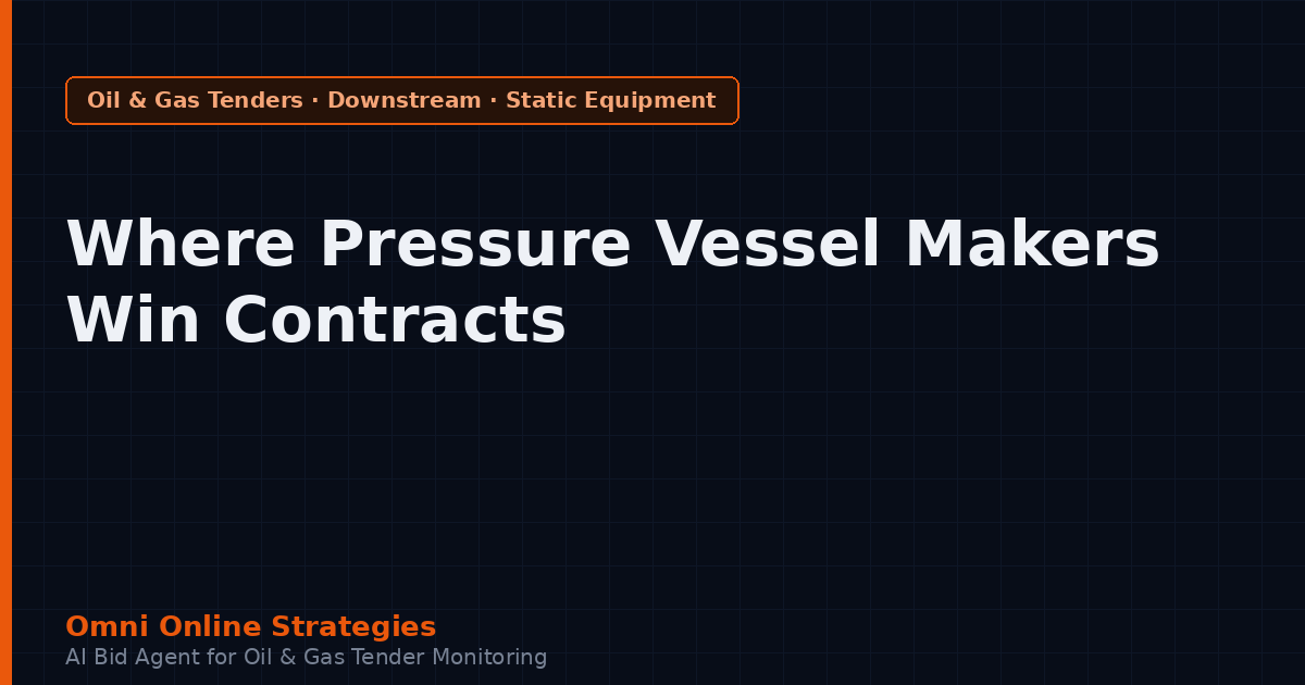 Where Pressure Vessel Makers Win Refinery Contracts
