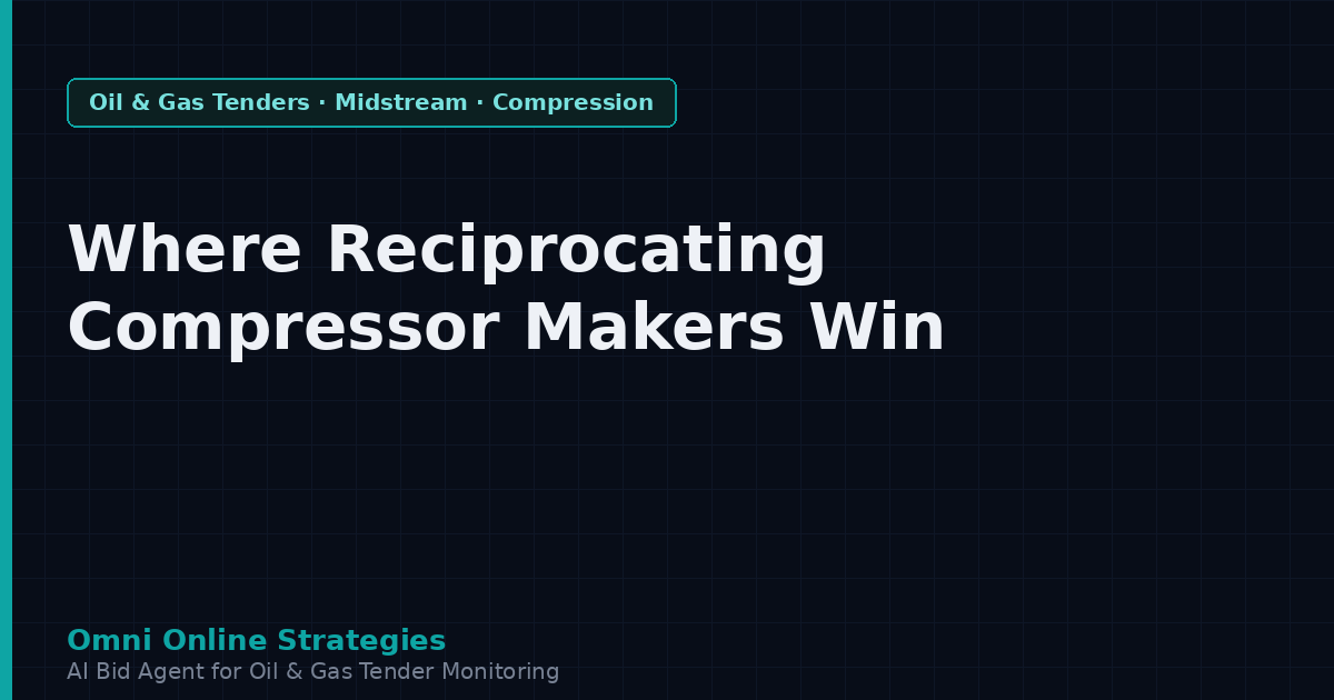 Where Reciprocating Compressor Makers Win Pipeline Contracts