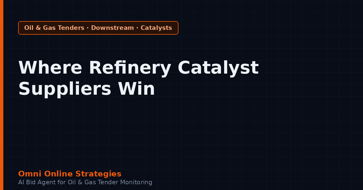 Where Refinery Catalyst Suppliers Win Oil and Gas Contracts