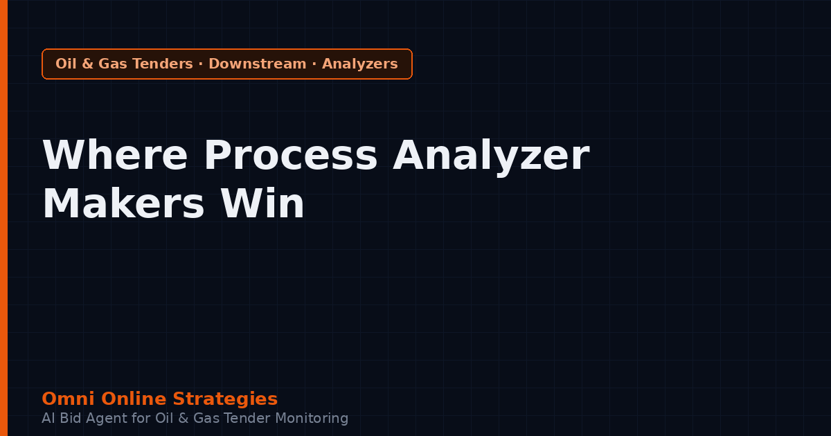 Where Refinery Process Analyzer Makers Win Oil and Gas Contracts