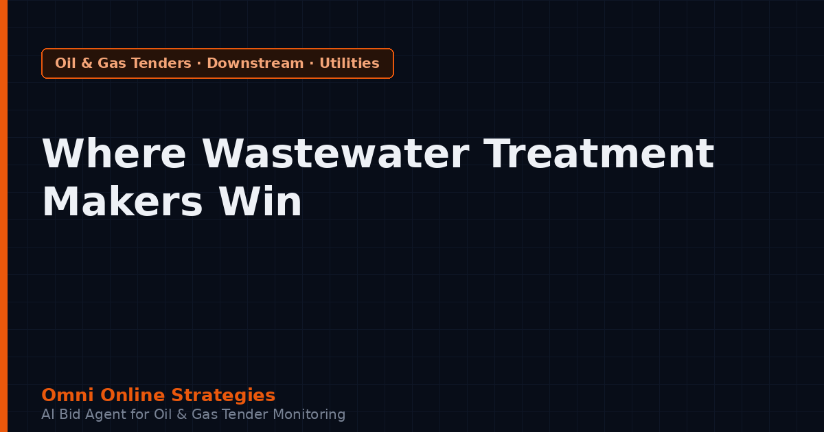 Where Refinery Wastewater Treatment Makers Win Contracts