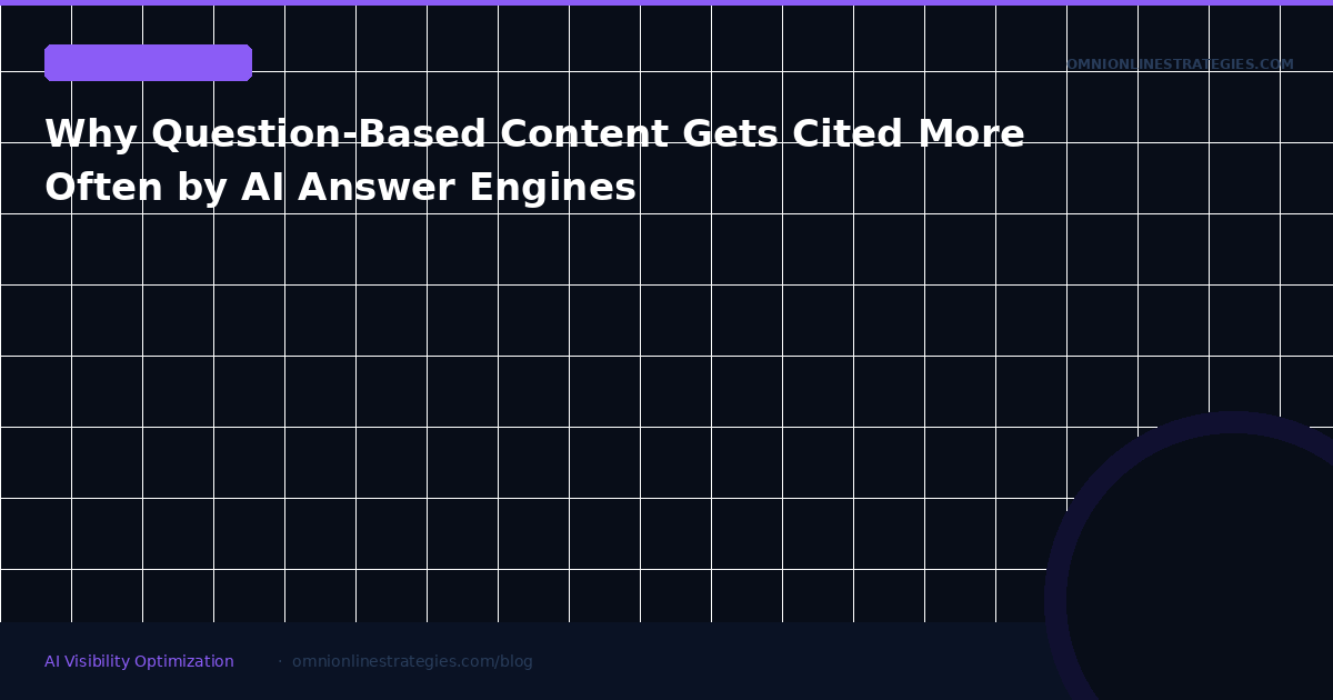 Why Question-Based Content Gets Cited More Often by AI Answer Engines