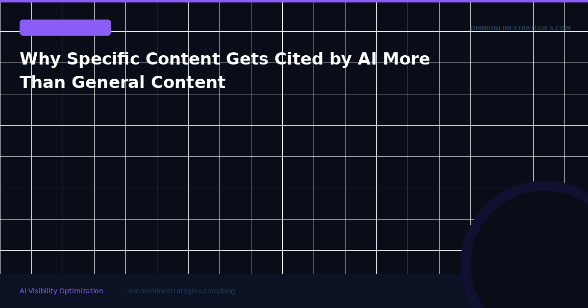 Why Specific Content Gets Cited by AI More Than General Content