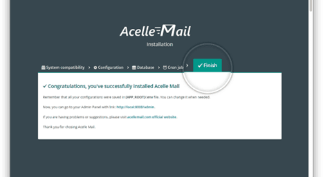 install smtp acelle