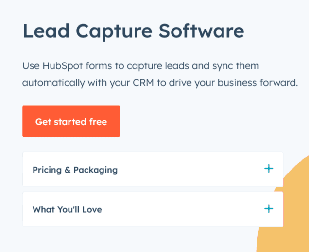Lead capture sales-funnel strategy
