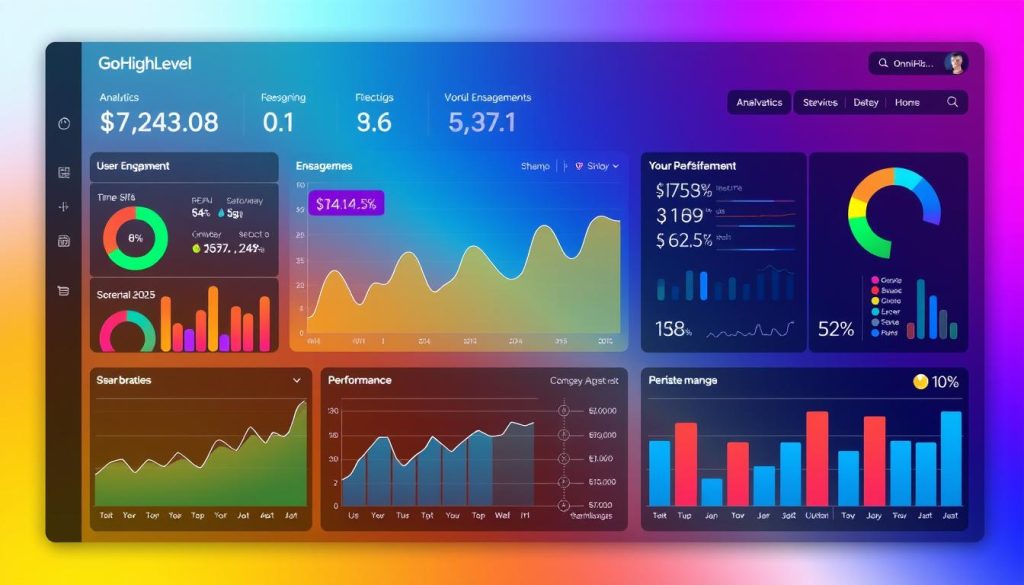 GoHighLevel analytics dashboard