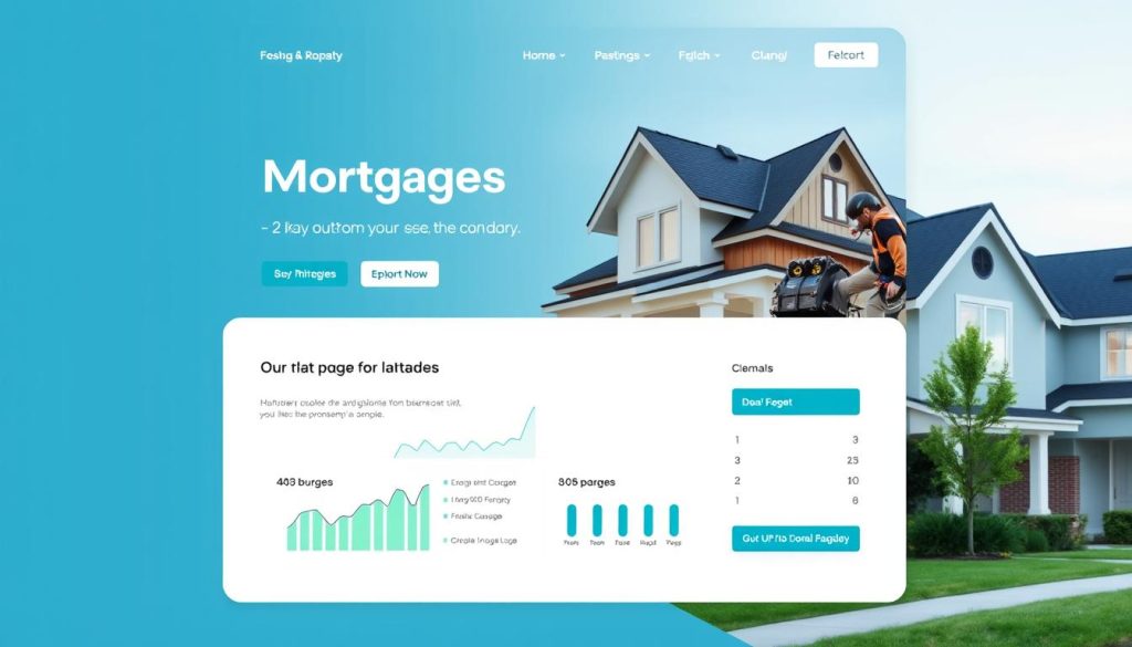 data-driven web design for mortgage landing pages