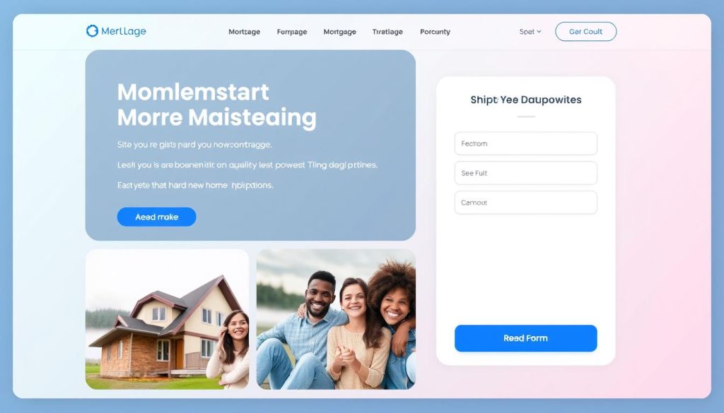 mortgage landing page design