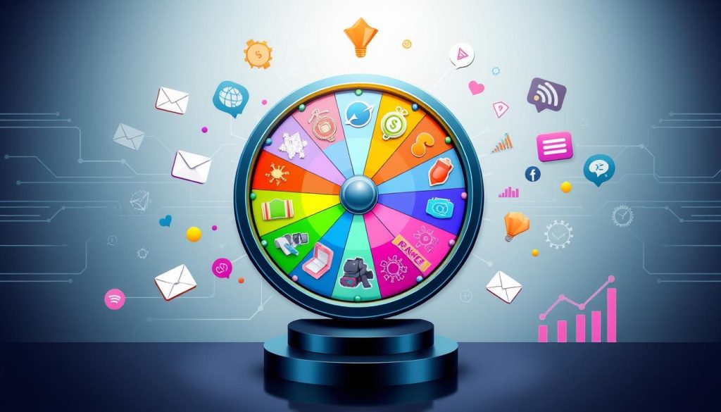 digital prize wheels in marketing funnel