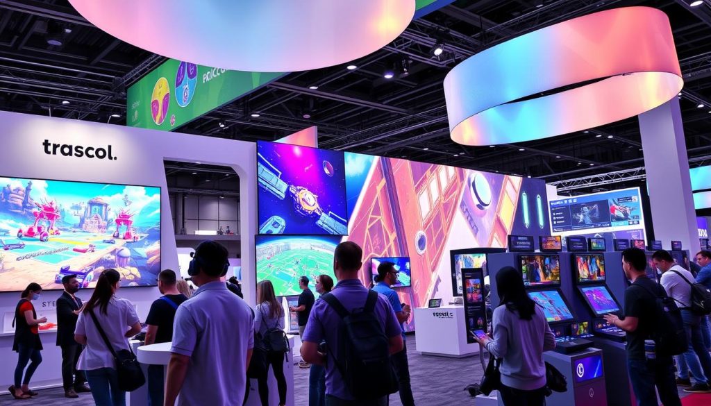 Digital gaming elements at trade shows