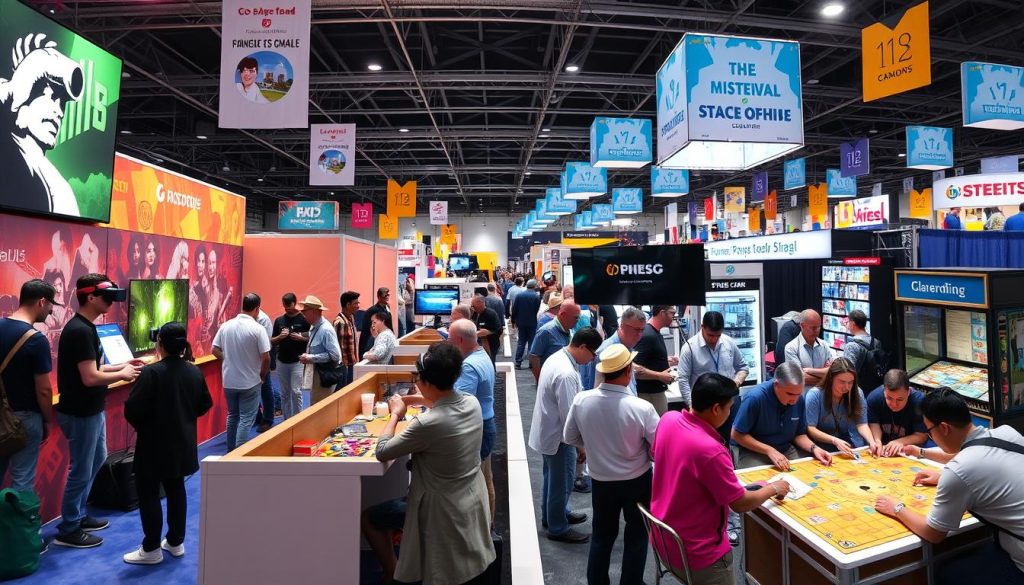 Digital vs traditional games at trade shows