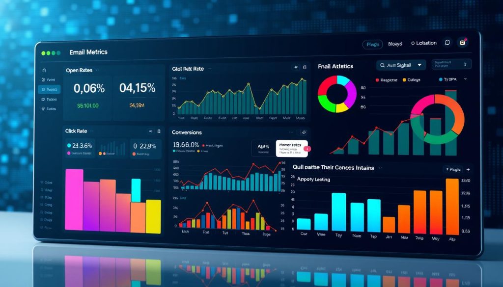 Email metrics dashboard