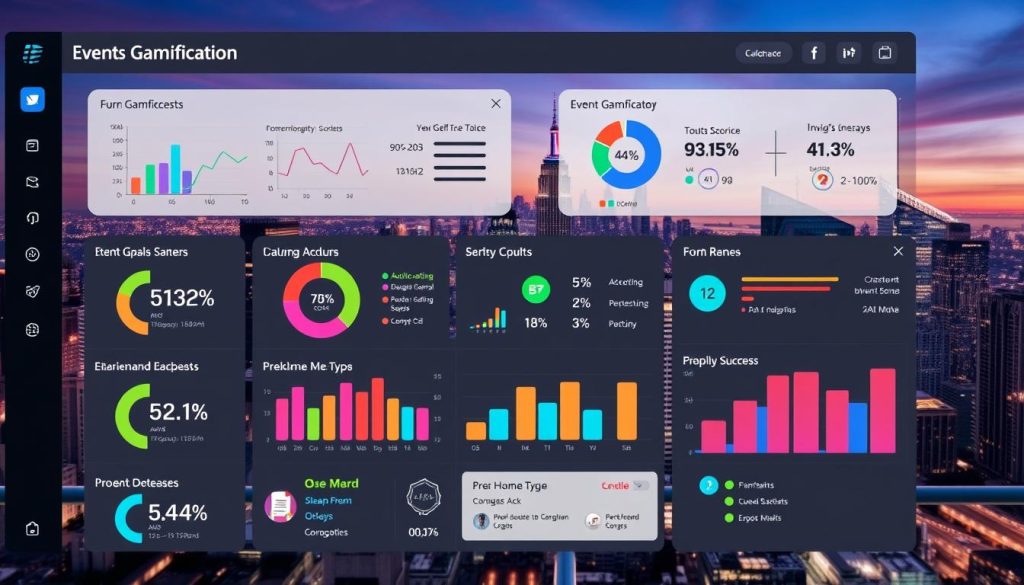 Event gamification analytics dashboard