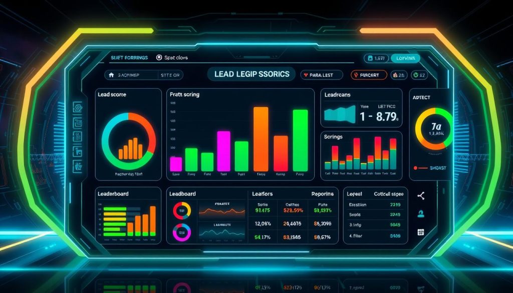 Gamified lead scoring metrics