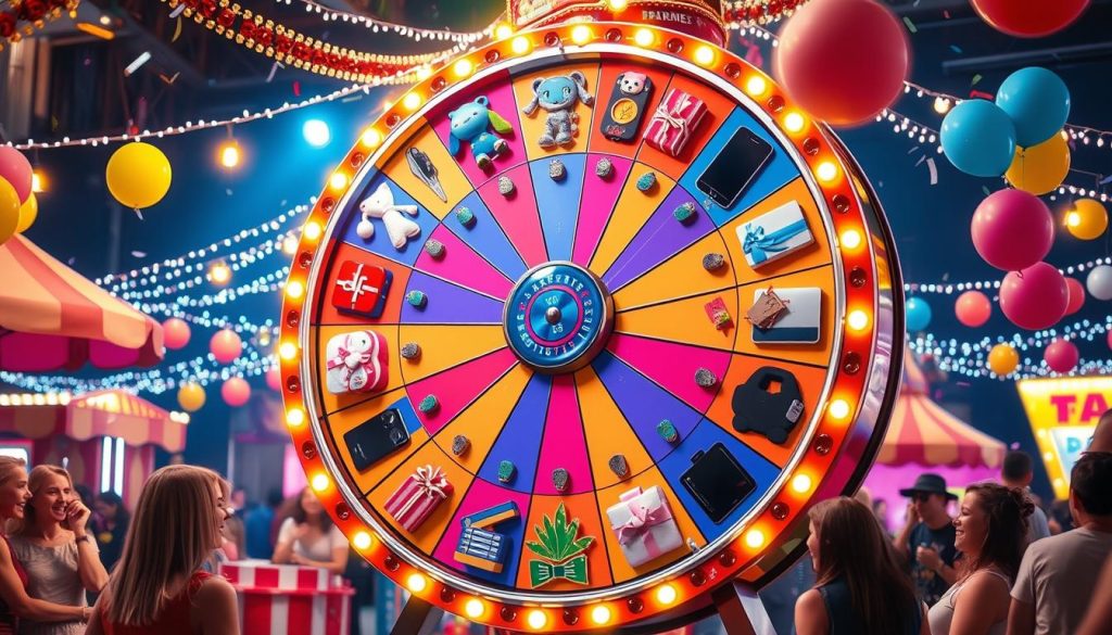 Spin to win prizes