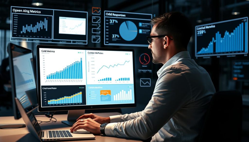 analyzing cold email metrics