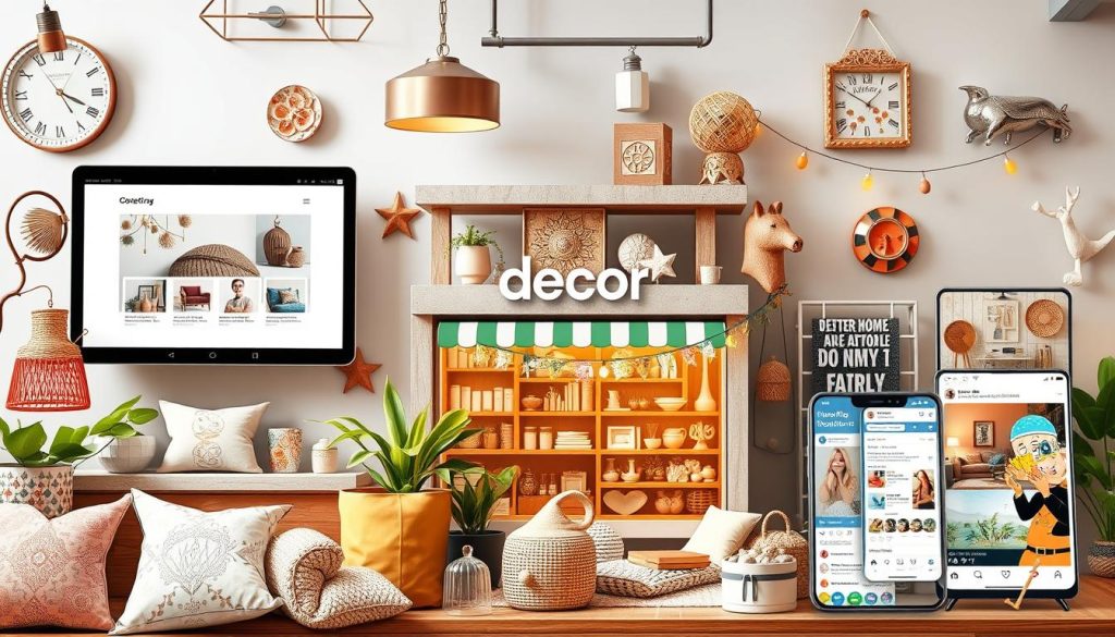 home decor sales channels