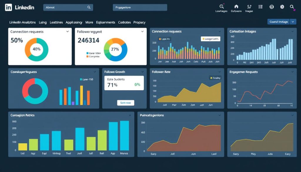 LinkedIn analytics dashboard